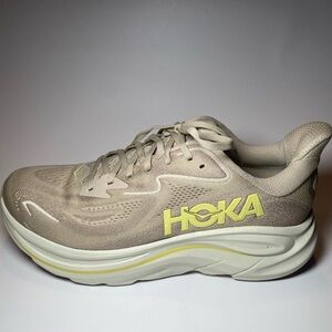 Hoka Men's Beige and Yellow Athletic Shoes